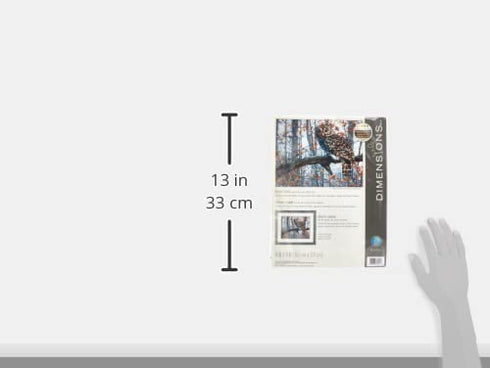 Dimensions Wise Owl Counted Cross Stitch Kit, 14 Count White Aida, 14'' x 11''