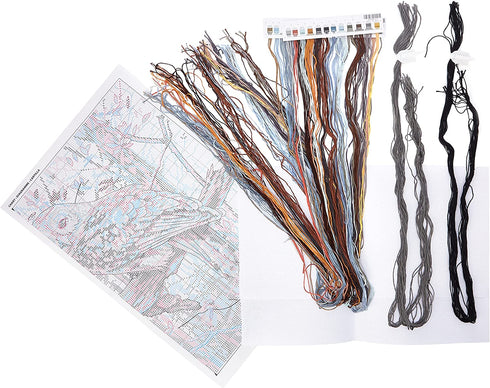 Dimensions Wise Owl Counted Cross Stitch Kit, 14 Count White Aida, 14'' x 11''