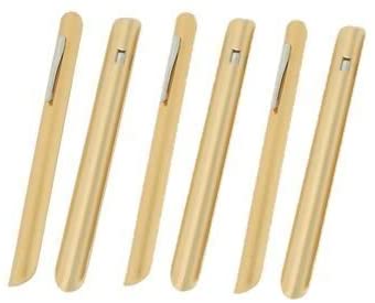 Gold-Finish Restaurant Crumb Sweepers, Set of 6