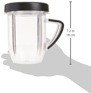 NutriBullet - NBM-U0272 NutriBullet Rx 30 Oz Short Mug with Lip Ring, Black