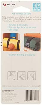 VELCRO Brand 90107 - All Purpose Straps - 18" x 1" All Purpose Strap, 2 Ct. - Black