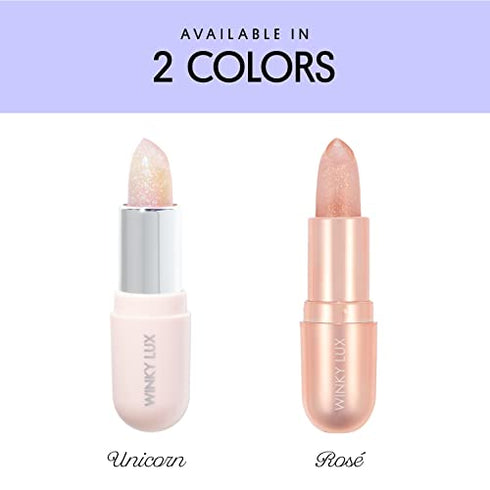 Winky Lux Glimmer Balm, pH Lip Balm, Color Changing Lipstick and Tinted Lip Balm, Vegan Lip Balm, Hydrating Lip Balm, Unicorn