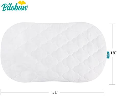 Bassinet Mattress Cover Compatible with Halo Bassinest Swivel Sleeper Bassinet Mattress Only, Waterproof and Soft