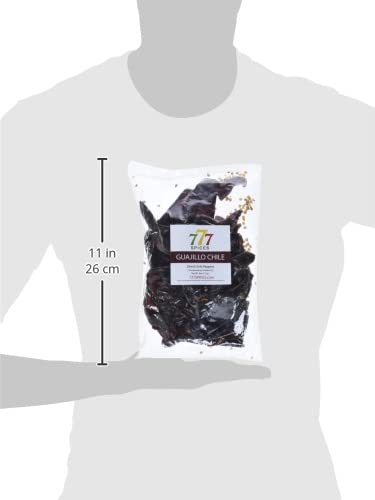 4oz Guajillo Stemless Chile Dried Whole Peppers, Chiles Seco Descolados, Chili Pods for Authentic Mexican Food, Heat-Sealed Resealable Bag.