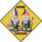 CROSSWALKS Gnome Crossing 12" X 12" Aluminum Sign (X341)