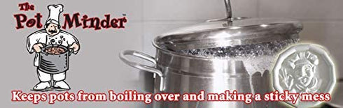 JBK Pottery Chef Design Ceramic Pot Minder, Set of 2