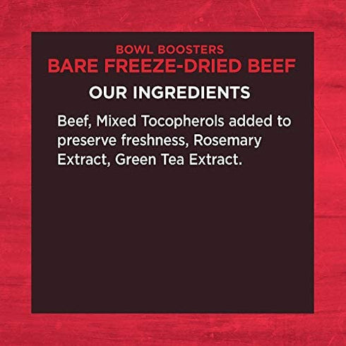 Wellness CORE Natural Grain Free Bare Bowl Boosters Tender Dog Food Mixer Or Topper (Beef, 4-Ounce Bag)