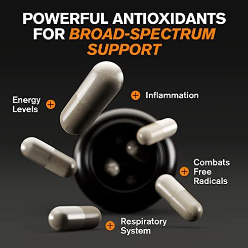 ?????????? Immune Support Vitamins - Elderberry with Zinc, Vitamin C, and Garlic for Adults - Sambucus Black Elderberry Capsules & Echinacea Immunity Renewal Complex - Powerful 10 in 1 Immune Defense