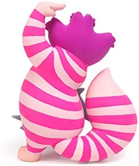 Enesco Alice in Wonderland Disney Showcase Cheshire Cat This Way Miniature Figurine, 3.35 Inch, Multicolor