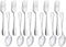 Snamonkia Small Appetizer Forks and Demitasse Spoons Stainless Steel Set of 12, 5.4 Inches, Salad Dessert Coffee Cocktail Espresso Flatware