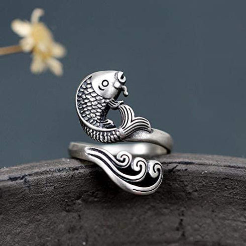 3PCS Adjustable Knitting Loop Crochet, Ksndurn Crochet Ring - Knitting Accessories, Peacock Open Finger Ring/Adjustable Braided Ring for Faster Knitting