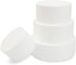 Round Foam Cake Dummy Set, 4 Tiers for Display, Arts and Crafts (White)