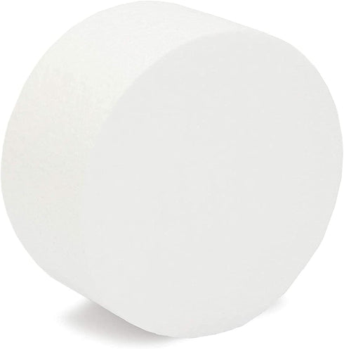 Round Foam Cake Dummy Set, 4 Tiers for Display, Arts and Crafts (White)