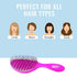 Wet Brush Speed Dry Detangler (Pink)- Ergonomic, Heat Flex Bristles, Blow Dry, Detangling Knots, Snag-Free, Anti-Static Brush for All Hair Type