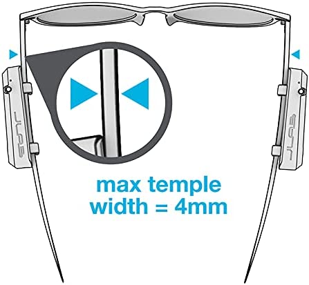 JLab JBuds Frames Wireless Open-Ear Audio for Your Glasses | 8-hour Bluetooth Playtime