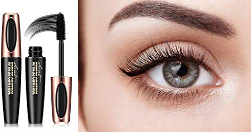 Secret Xpress Control 4D Silk Fiber Lash Mascara, Lengthening and Thick, Volume, Long Lasting, Waterproof & Smudge-Proof, All Day Full, Long, Thick, Smudge-Proof Eyelashes