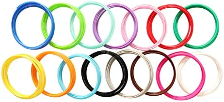 DO3D 15 Bright Colors 1.75mm 3D Pen PLA Filament Refill, Each Color 10feet, Total 150 Feet 3D Pen/3D Printer PLA Sample Pack, Compatible with MYNT3D / SCRIB3D Printing Pen