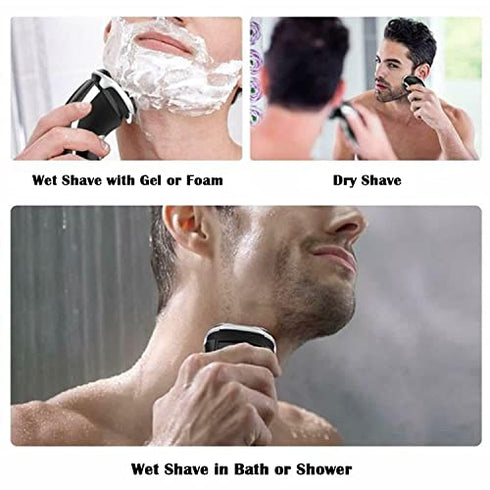 SH50/52 Replacement Heads for Philips Norelco Series 5000 Electric Shaver, Replacement Blades Head Fit for Phillips Series 5000 (S5xxx), AquaTouch (S5xxx), PowerTouch (PT8xx, PT7xx), 3-Pack with Brush