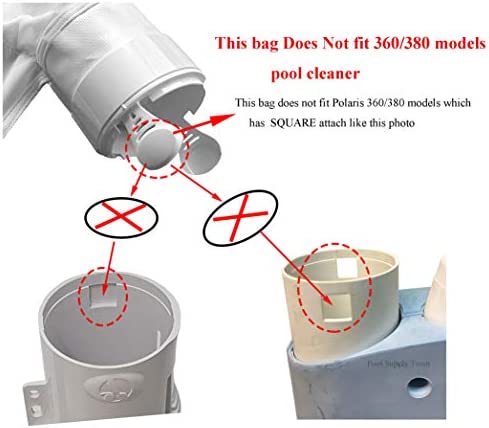 ATIE PoolSupplyTown 280 All Purpose Zipper Bag Replacement Fits for Polaris 280, 480 Pool Cleaner All Purpose Zipper Bag K13