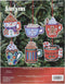 Janlynn Counted Cross Stitch Kit, Coca Mug Ornaments