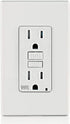 Leviton GFWT1-W Self-Test SmartlockPro Slim GFCI Weather-Resistant and Tamper-Resistant Receptacle with LED Indicator, 15-Amp, White