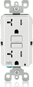 Leviton GFWT2-W Self-test SmartlockPro Slim GFCI Weather-Resistant and Tamper-Resistant Receptacle with LED Indicator, 20-Amp, White