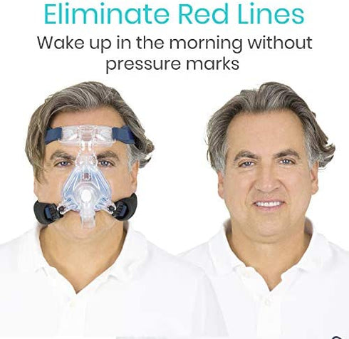 Vive CPAP Strap Covers- Headgear Mask Pads- Universal Fit for Full Face, Nasal, and BiPAP Machine Gear - for Women and Men Pressure Relief - No Red Marks - Machine Washable - Soft Comfort Liners