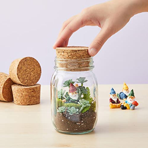 Size #34 Large Tapered Cork Plugs (2.49 x 2.22 x 1.47 In, 4 Pack)