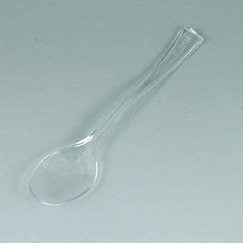Tiny Tasters Mini Spoons - 3.75" | Clear | Pack of 50