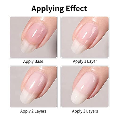 Vishine Gel Nail Polish Milky Calm White Gel Nail Polish Nail Art Opal Jelly Gel Polish UV Gel LED Soak Off Manicuring Varnish 15ML