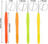 4 Pieces Hair Needles Crochet Hooks Precision Metal Needles Crochet Knitting Needles with Soft Handles, 1 mm, 1.25 mm, 1.5 mm, 1.75 mm, 4 Colors