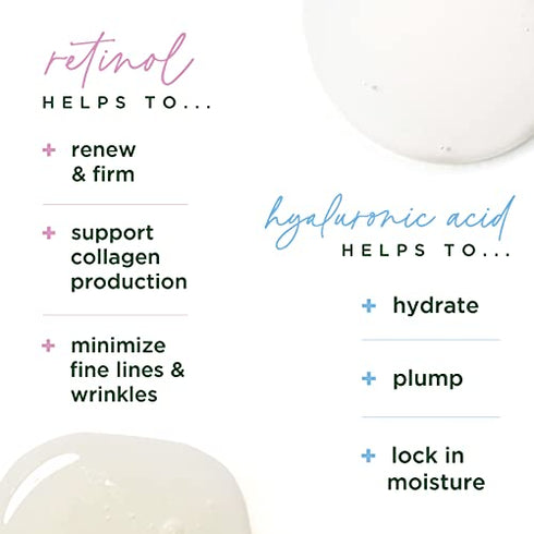 Tree of Life Firming Retinol Serum and Hydrating Hyaluronic Acid, Set to Glow Facial Serum Duo, 2 Count x 1 Fl Oz