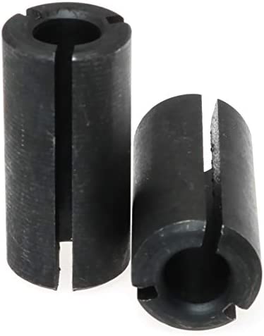 E-outstanding Router Bit Collet Chuck Adapter 2PCS1/2Inch to 1/4Inch Router Collet Reduction Sleeve Tool Bit