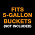 Fiskars 394240-1002 Five-Gallon Garden Bucket Caddy