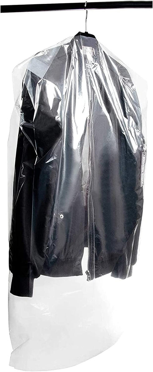 Juvale Plastic Garment Bags for Dresses and Suits (21.3 x 39.7 in, 50 Pack)