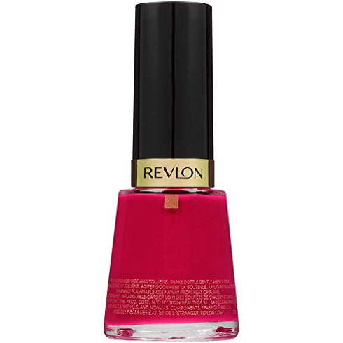 Revlon Nail Enamel, Chip Resistant Nail Polish, Glossy Shine Finish, in Red/Coral, 270 Cherries In The Snow, 0.5 oz