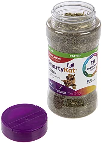 SmartyKat Catnip for Cats & Kittens, Shaker Canister - 2 Ounces