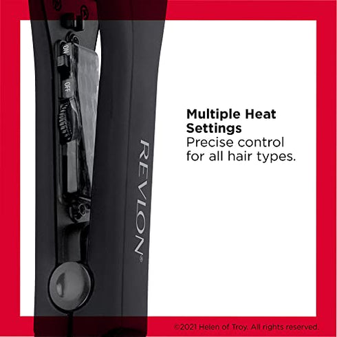 Revlon Smooth and Straight Ceramic Flat Iron | Fast Results, Smooth Styles (1-1/2 in)