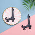 artliving 6inch Black 12pcs/Set Plastic Easels Plate Display Stands Picture Frame Stand Holder