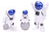 LUOZZY 3Pcs Astronaut Figurines Cake Topper Outer Space Cake Decoration Spaceman Model Display Miniature Astronaut Toys Set (Star)