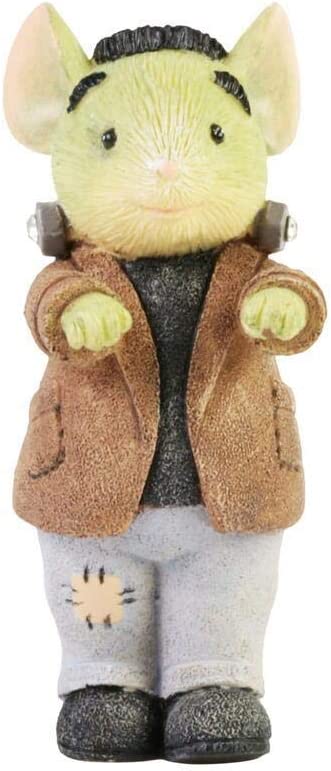 Enesco Tails with Heart Halloween Franken-Mouse Figurine, 2.05 Inch, Multicolor