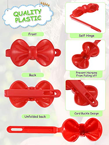 100 Pieces Girls Hair Barrettes Self Hinge Plastic Toddler Kids Baby Hair Barrettes Clips Multi Cute Selection Cartoon Design Hair Pin accessories for Girl (Butterfly, Plum Blossom, Bow, Heart-shaped)