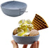 6PCS 4.5 OZ Wheat Straw Small Dessert Bowls, Stacked Pinch Bowls, Bamboo Fiber Mini Prep Bowls, Unbreakable Dipping Saucers for Side Dishes, Seasoning, Snack, Appetizer (Blue)