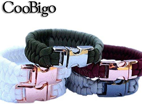 Metal Side Release Buckle for Paracord Bracelet Parachute 550 Cord Pets Straps Harness Bag Backpack Webbing Sewing