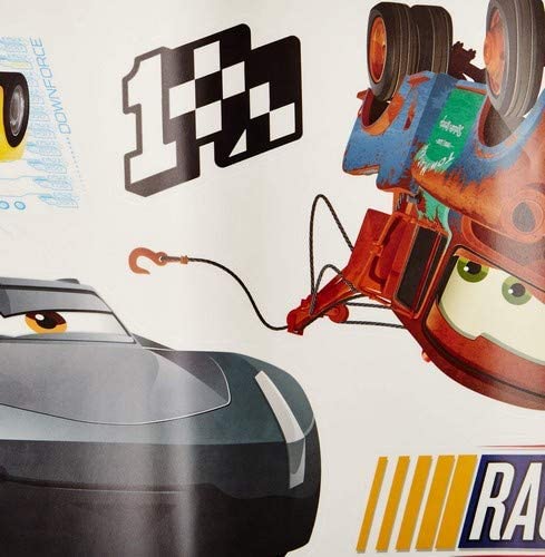 RoomMates RMK3353SCS Disney Pixar Cars 3 Peel and Stick Wall Decals , Red