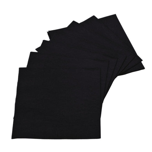 Perfectware - 2 Ply Black-200ct Perfect Stix 2 Ply Beverage Black Napkin-200 Paper Cocktail Beverage Napkin Black, 9.5" x 9.5" (Pack of 200)