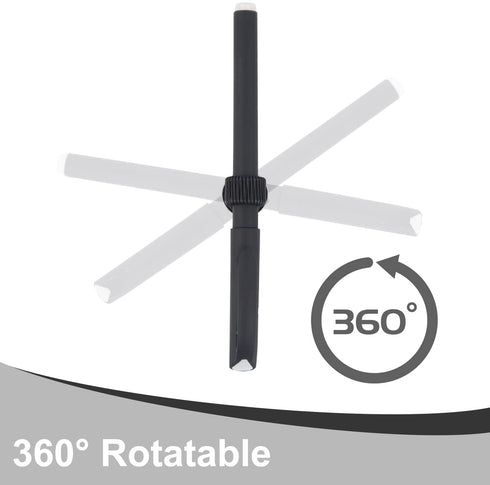 (4 Pack) Magnetic Pen Holder Clip, Stainless Pen Holder Clip with Adjustable Spring Loop, Magno Magnetic Pencil Holder for Refrigerator Whiteboard Erase Board and Bulletin Board Map - Black