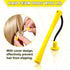 60 Pieces Long Perm Rods Plastic Hair Perm Rods Cold Wave Rods Hair Curling Roller Hair Styling Hairdressing Tools (Yellow,0.28 Inch)