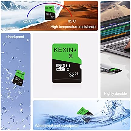 KEXIN 3 Pack 32GB Micro SD Card Memory Card MicroSDHC UHS-I Memory Cards Class 10 High Speed Card, C10, U1, 32 GB 3 Pack
