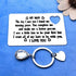 Engraved Wallet Insert Card for Husband Valentines Gift Couple Gifts To My Man Card Keychain Husband Gifts from Wife I Love You Gifts for Husband Boyfriend Christmas Anniversary Birthday Gifts for Men
